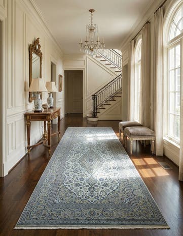 6' 7 x 16' 3 Kashan Runner Rug
