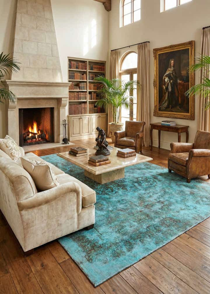 9' 5 x 13' 3 Vintage Royal Wool Rug