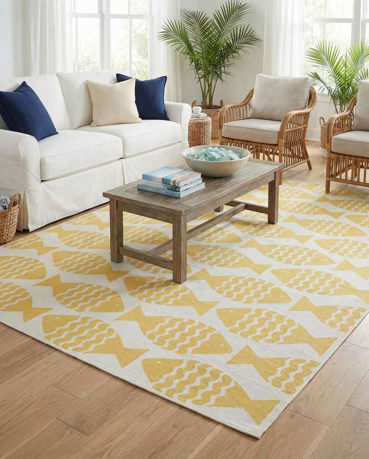 9' x 12' Easy-Clean Coastal Indoor / Outdoor Rug