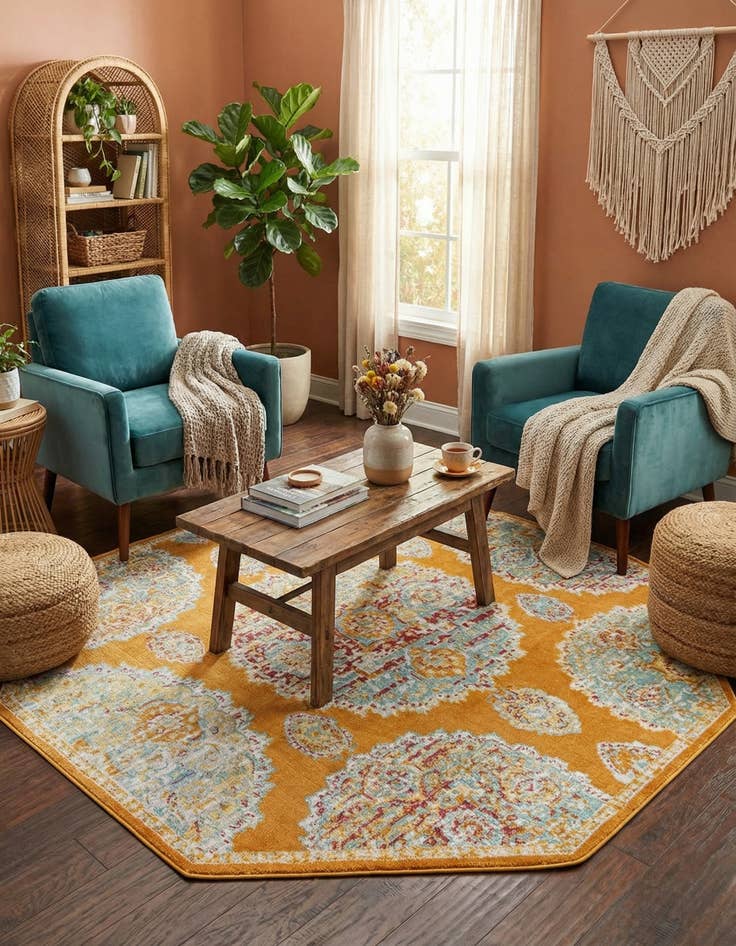 Detail image of  6' x 6' Paragon Octagon Rug