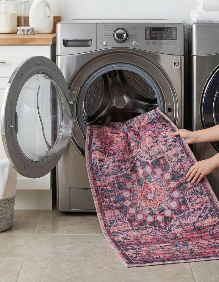 Detail image of 2' 7 x 12'  Washable Renaissance Runner Rug