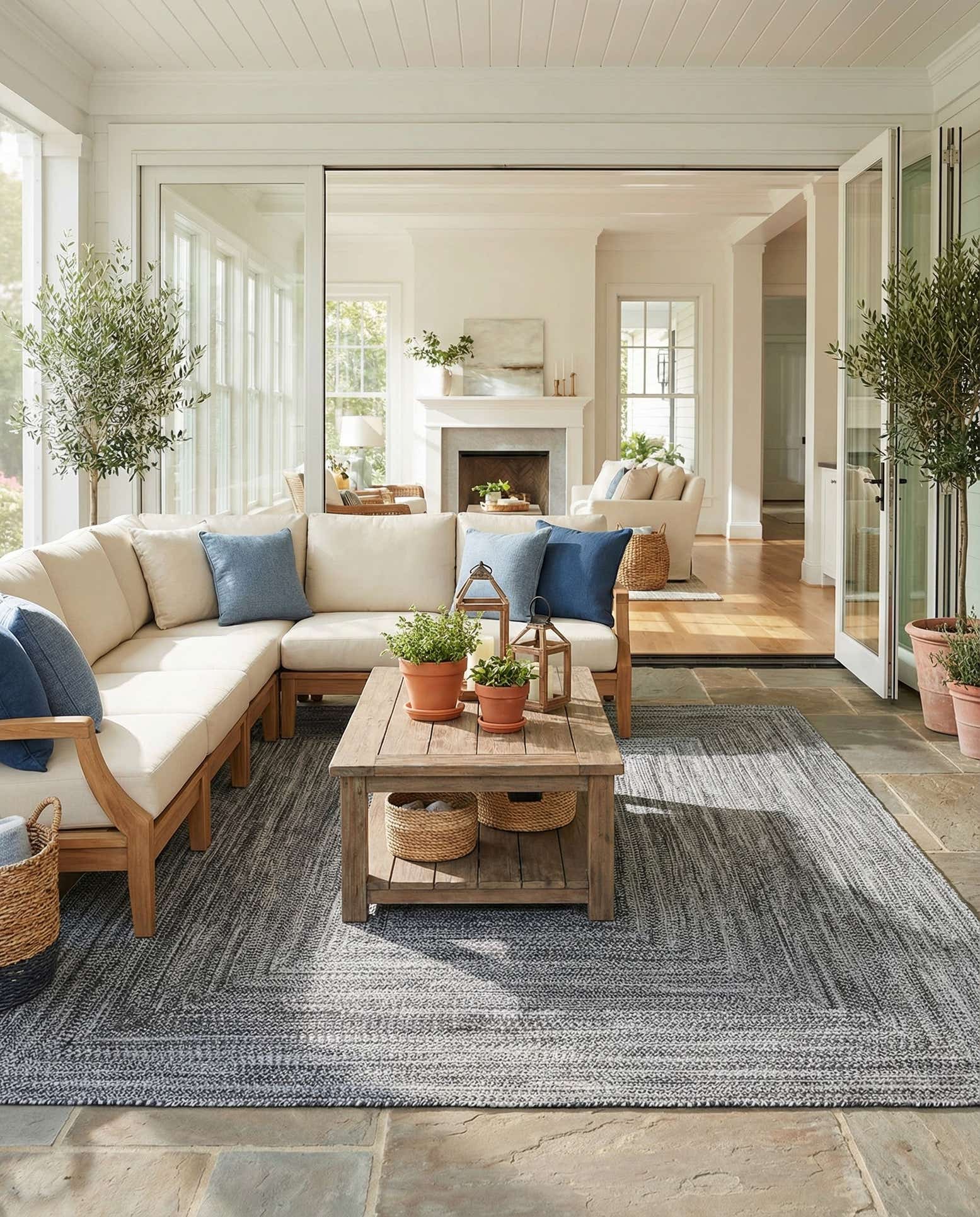 9' x 12' Easy-Clean Eco Verse Washable Indoor / Outdoor Rug