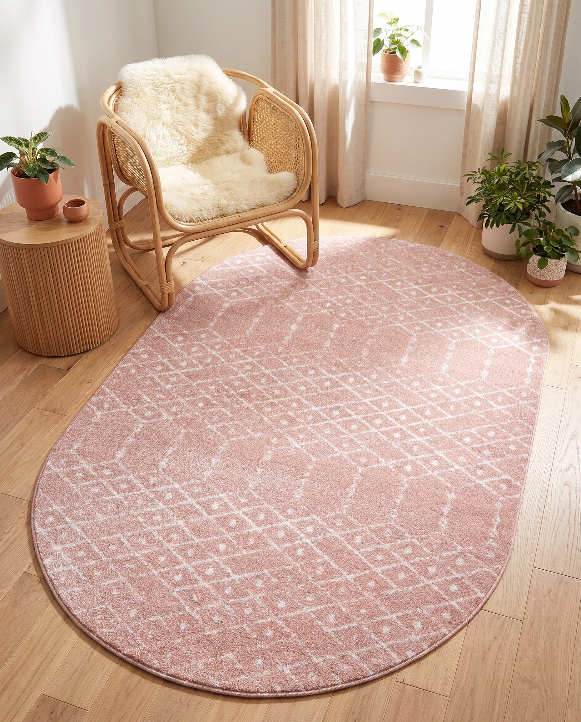 5' 3 x 8' Paxon Trellis Oval Rug