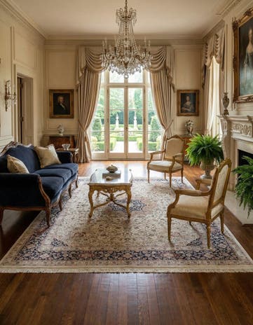 9' 1 x 12' 2 Hand Knotted Hereke Rug