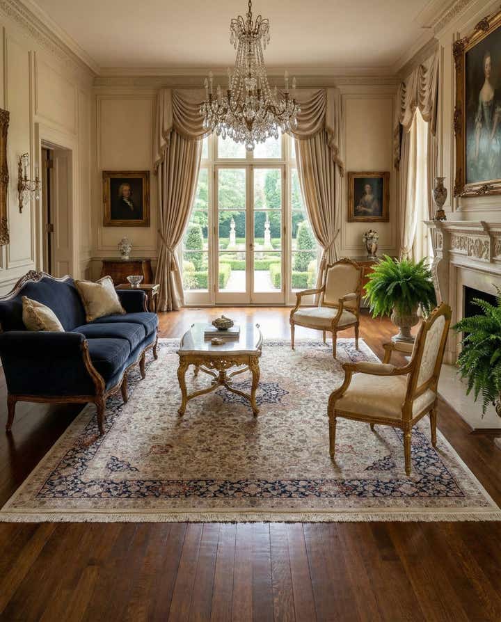 9' 1 x 12' 2 Hand Knotted Hereke Rug