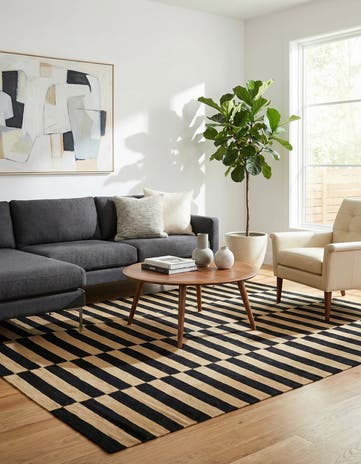 5' 9 x 7' 9 Hand Woven Kilim Modern Wool Rug