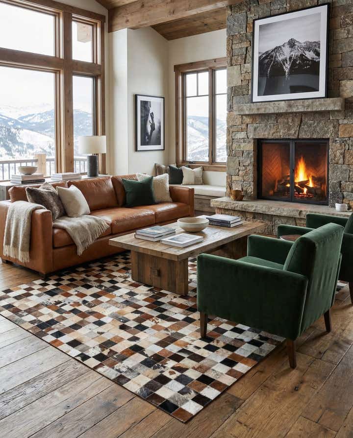 5' x 8' Cowhide Rug