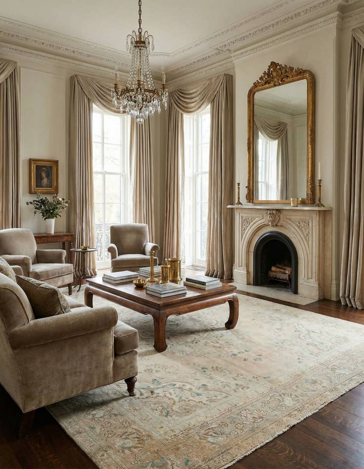 Detail image of 9' 10 x 13'  Hand Knotted Ultra Vintage Persian Wool Rug