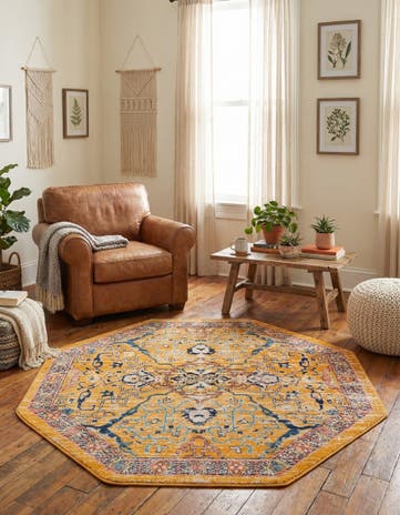 5' x 5' Lola Octagon Rug