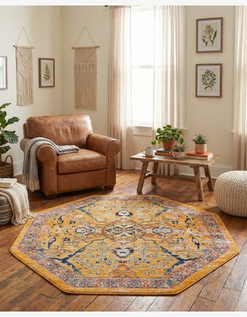 5' x 5' Lola Octagon Rug