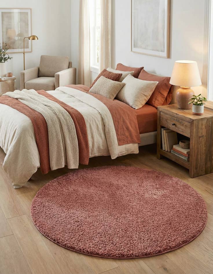 Detail image of 5' 3 x 5' 3 Jill Zarin Shaggy Chic Round Rug