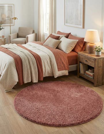 5' 3 x 5' 3 Jill Zarin Shaggy Chic Round Rug