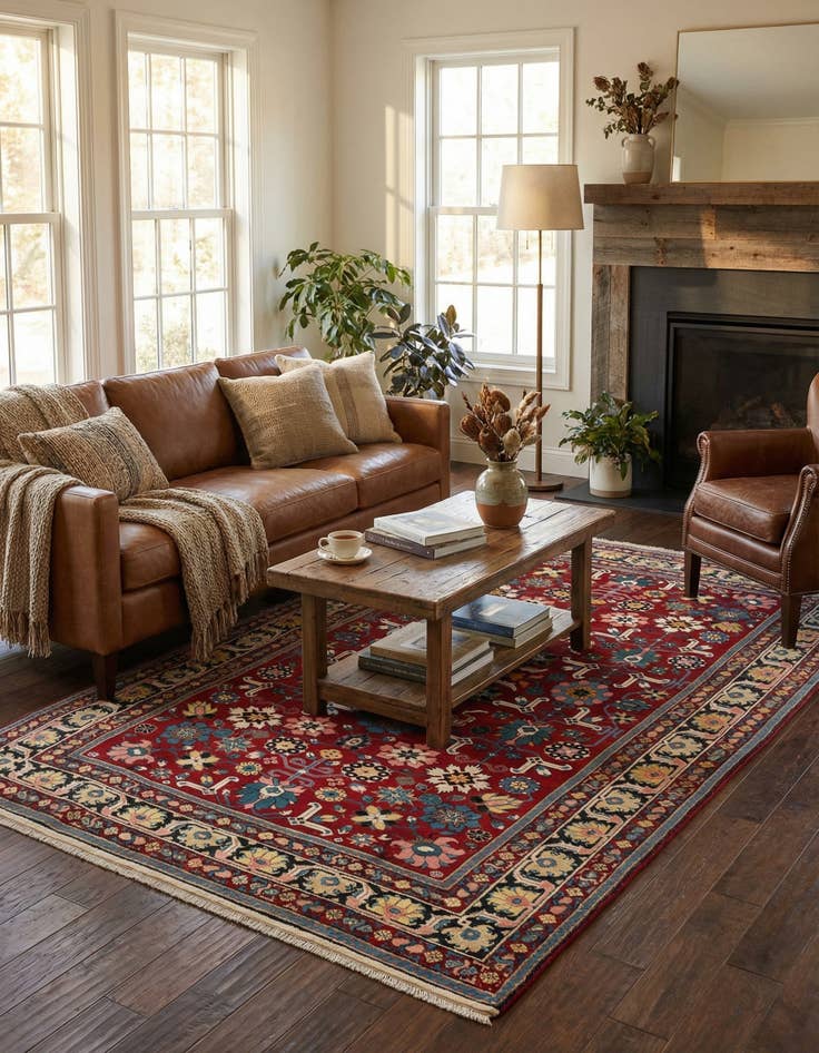 Detail image of 6' 2 x 10' 3  Hand Knotted Kazak Wool Rug