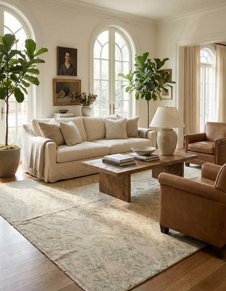 Detail image of 10' x 14'  Hand Knotted Darya Wool Rug