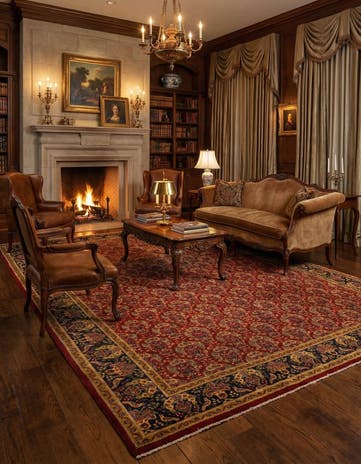 9' 5 x 12' 10 Tabriz Wool Rug