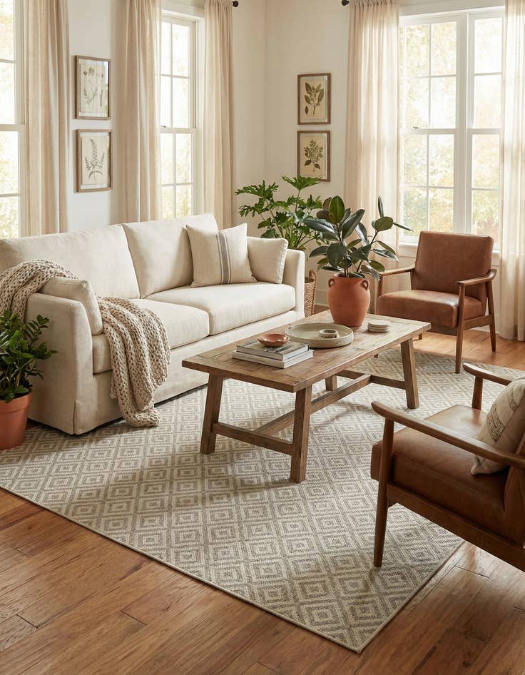 Detail image of 6' x 9' Easy-Clean Jill Zarin Costa Rica Indoor / Outdoor Rug