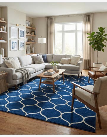 7' 10 x 11' Trellis Frieze Rug