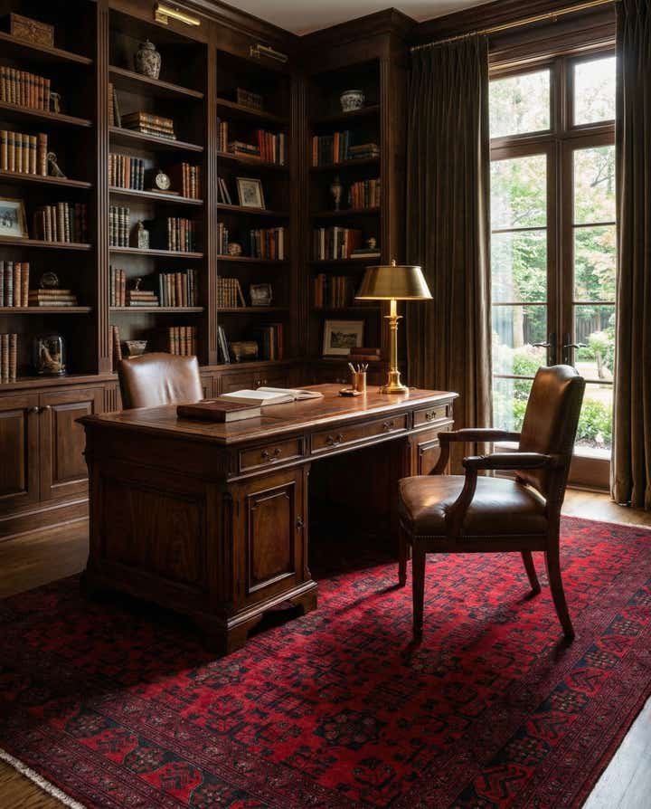 6' 9 x 9' 10 Hand Knotted Khal Mohammadi Wool Rug