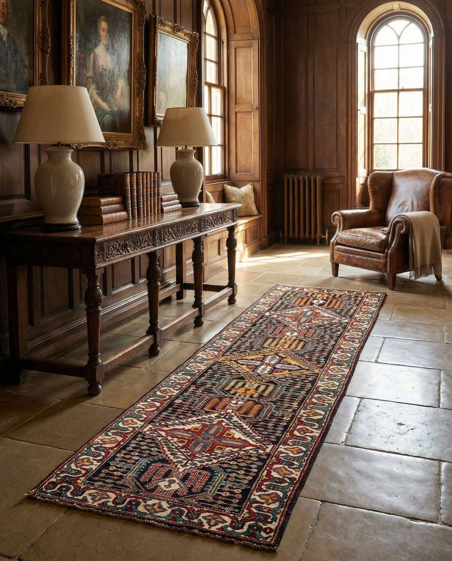 3' 7 x 13' 3 Bachtiar Runner Rug