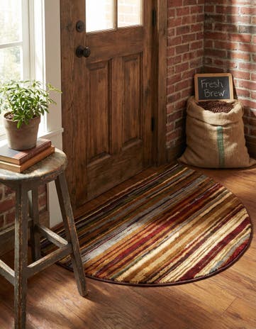 Beige Cafe Hearth Rug