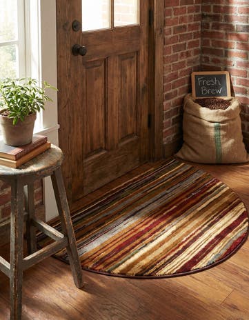 Beige Cafe Hearth Rug
