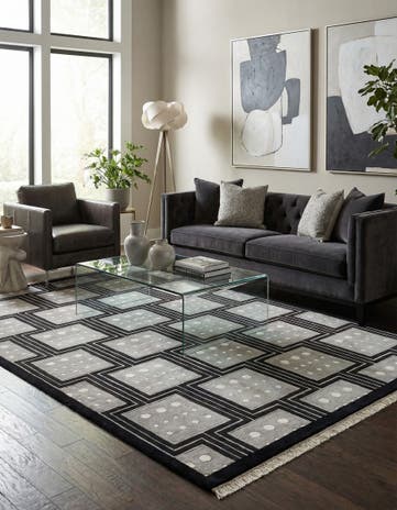 6' 6 x 9' 8 Hand Knotted Darya Wool Rug