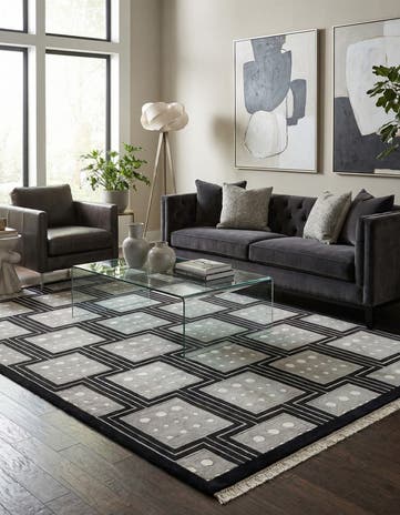 6' 6 x 9' 8 Hand Knotted Darya Wool Rug
