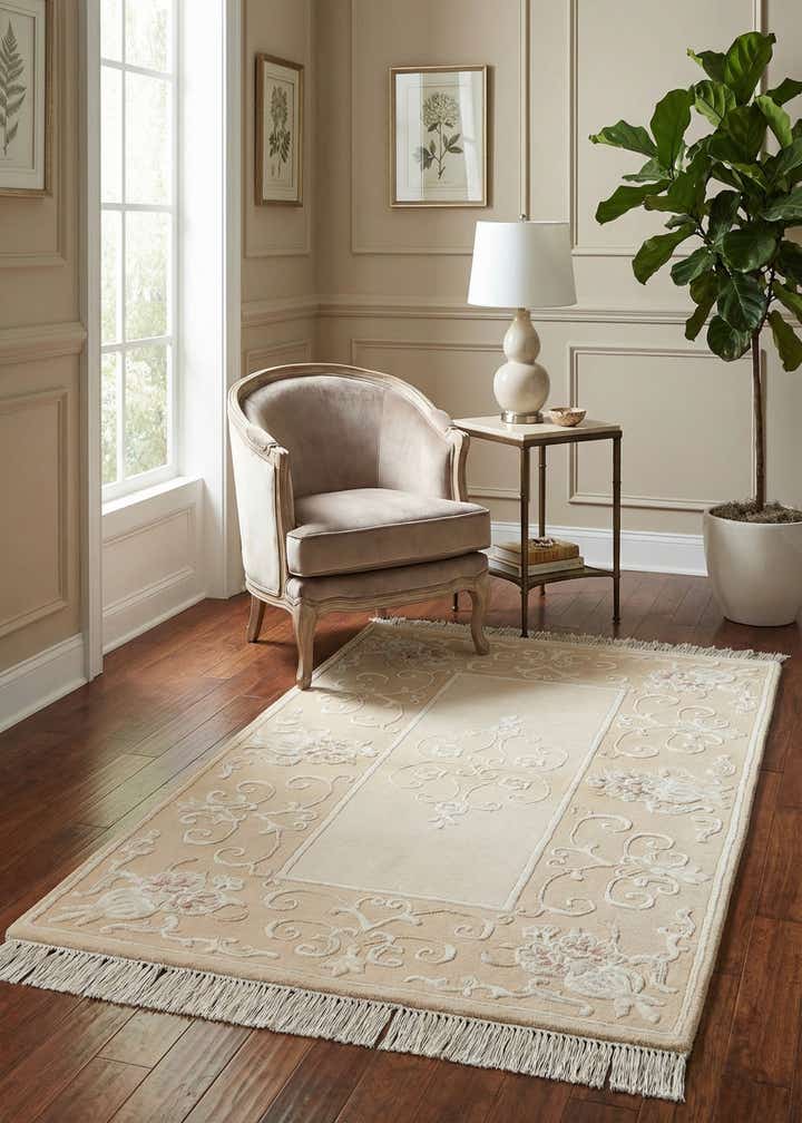 2' 8 x 4' 9 Hand Knotted Darya Wool Rug