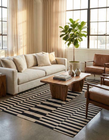 5' 9 x 7' 9 Hand Woven Kilim Modern Wool Rug