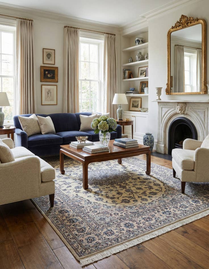 Detail image of 5' 2 x 7' 11 Nain Rug