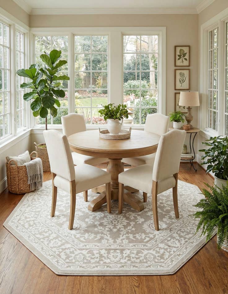 Detail image of  7' 10 x 7' 10 Charlotte Octagon Rug