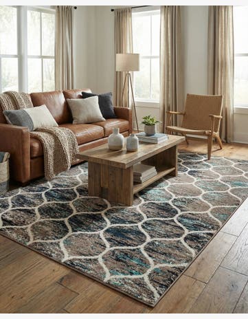 6' x 9' Trellis Frieze Rug