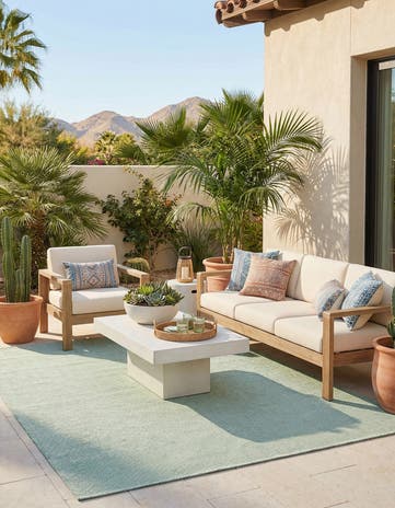 9' x 12' Easy-Clean Jill Zarin Palm Springs Indoor / Outdoor Rug