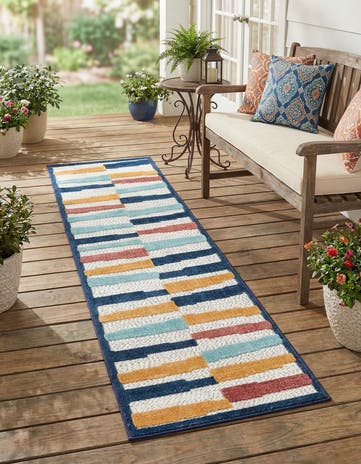 2' x 8' Easy-Clean Belize Indoor / Outdoor Runner Rug