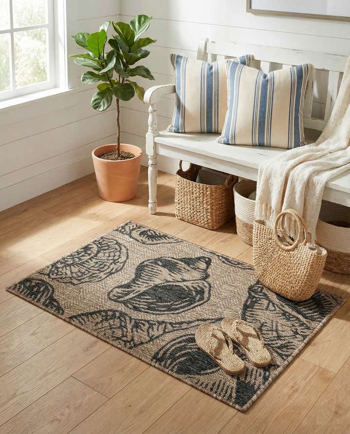 2' x 3' Easy-Clean Coastal Indoor / Outdoor Rug