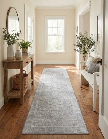 2' 6 x 12' Washable Timeless Runner Rug