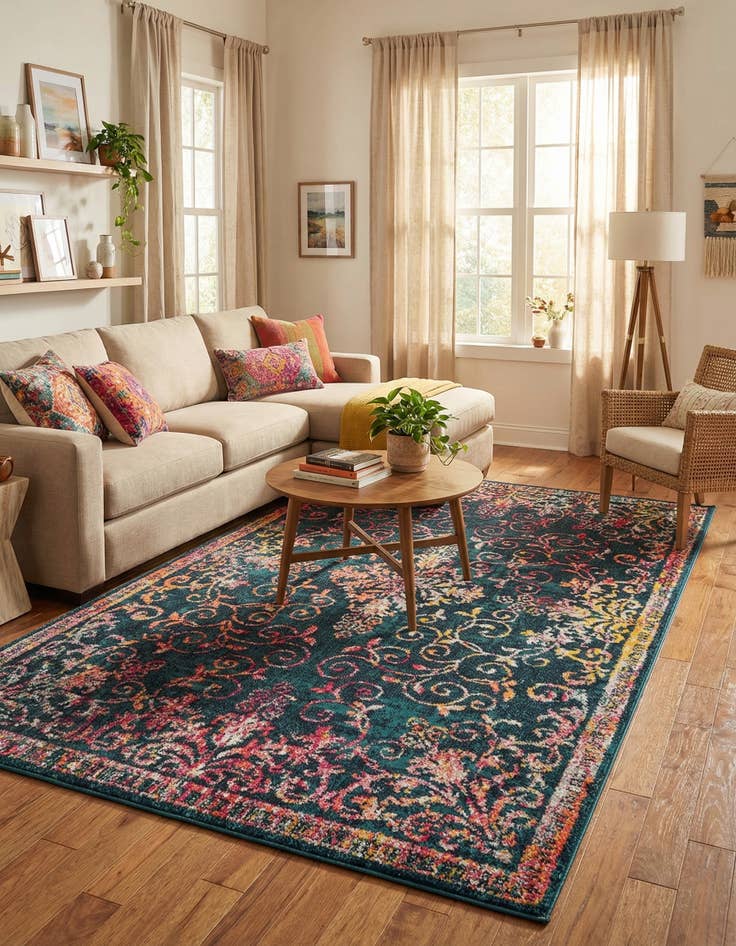 Detail image of 5' 3 x 8' Carrington Rug