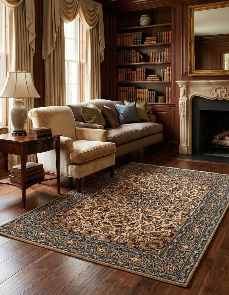 Detail image of 3' 6 x 5' 4 Isfahan Rug