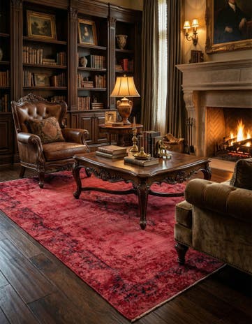 5' 9 x 8' 10 Vintage Royal Wool Rug
