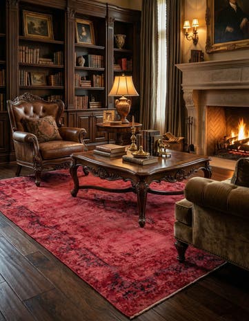 5' 9 x 8' 10 Vintage Royal Wool Rug