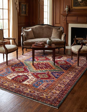 5' 2 x 6' 2 Hand Knotted Kazak Rug