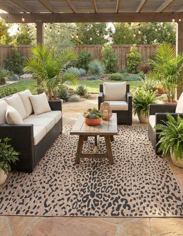10' x 13' Easy-Clean Safari Indoor / Outdoor Rug