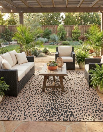 10' x 13' Easy-Clean Safari Indoor / Outdoor Rug