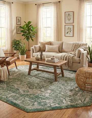 7' 10 x 7' 10 Isabella Octagon Rug
