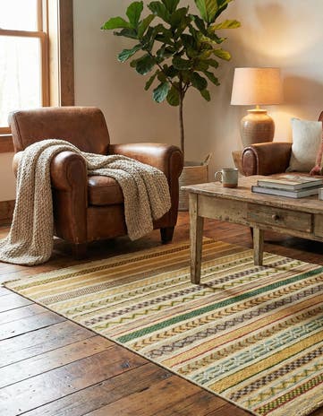2' 8 x 4' Hand Knotted Modern Ziegler Rug