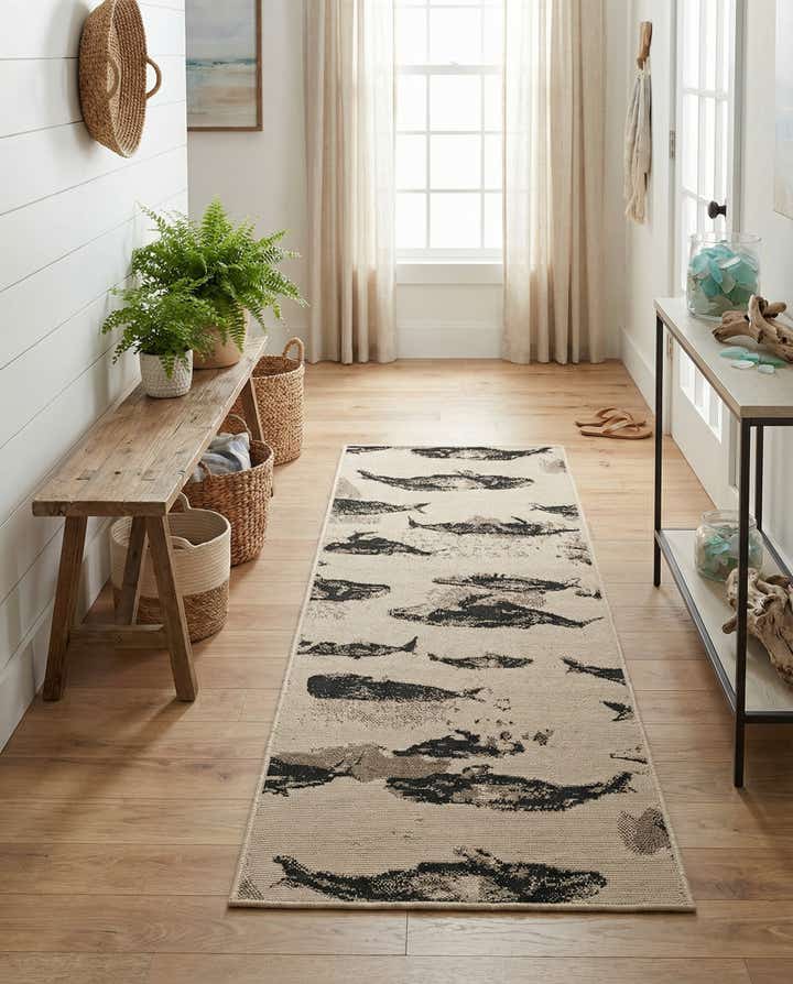 2' x 6' Easy-Clean Coastal Indoor / Outdoor Runner Rug