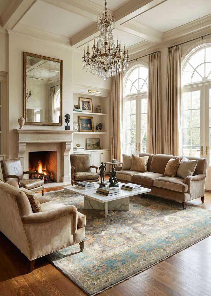 13' 3 x 19' 7 Hand Knotted Oushak Rug