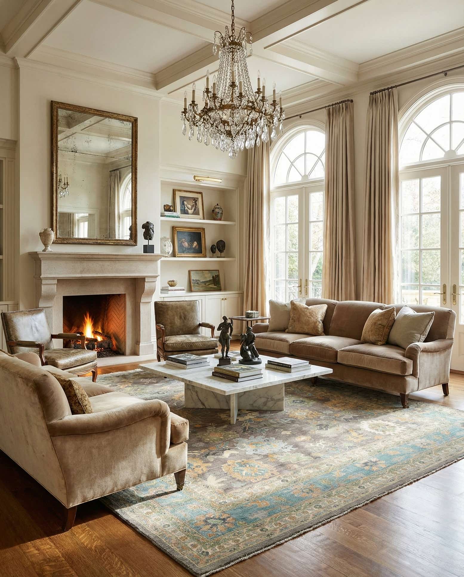 13' 3 x 19' 7 Hand Knotted Oushak Rug
