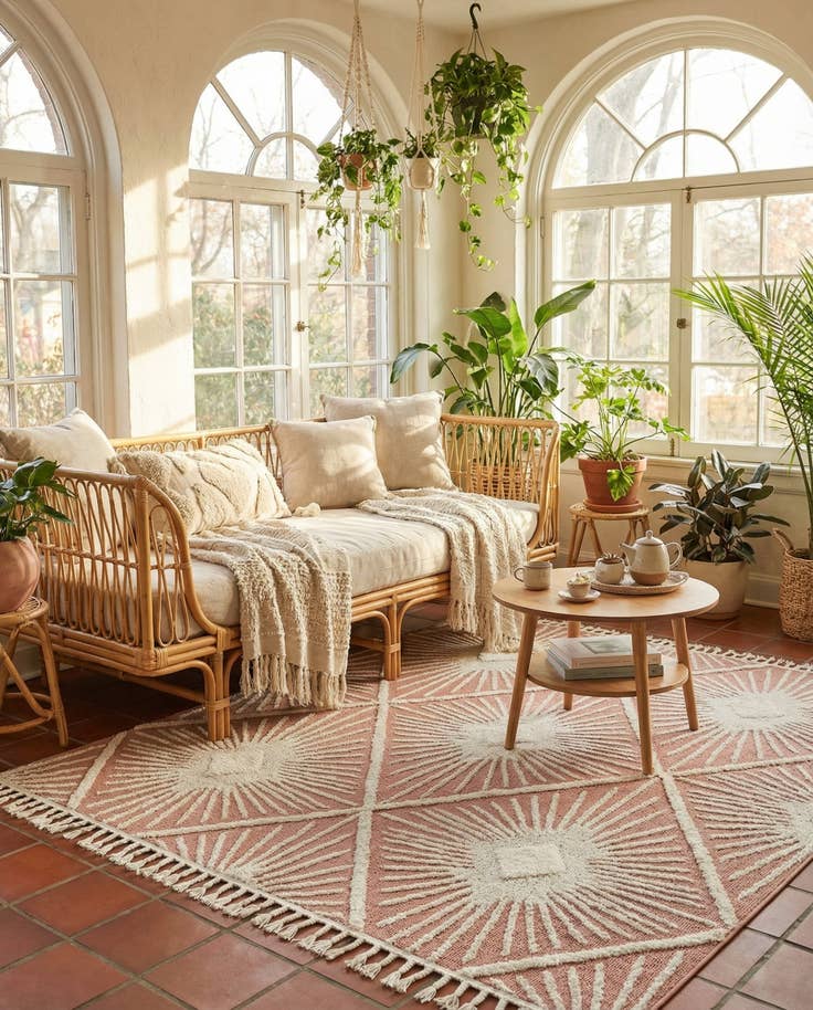 Detail image of 7' 10 x 7' 10 Boho Square Rug