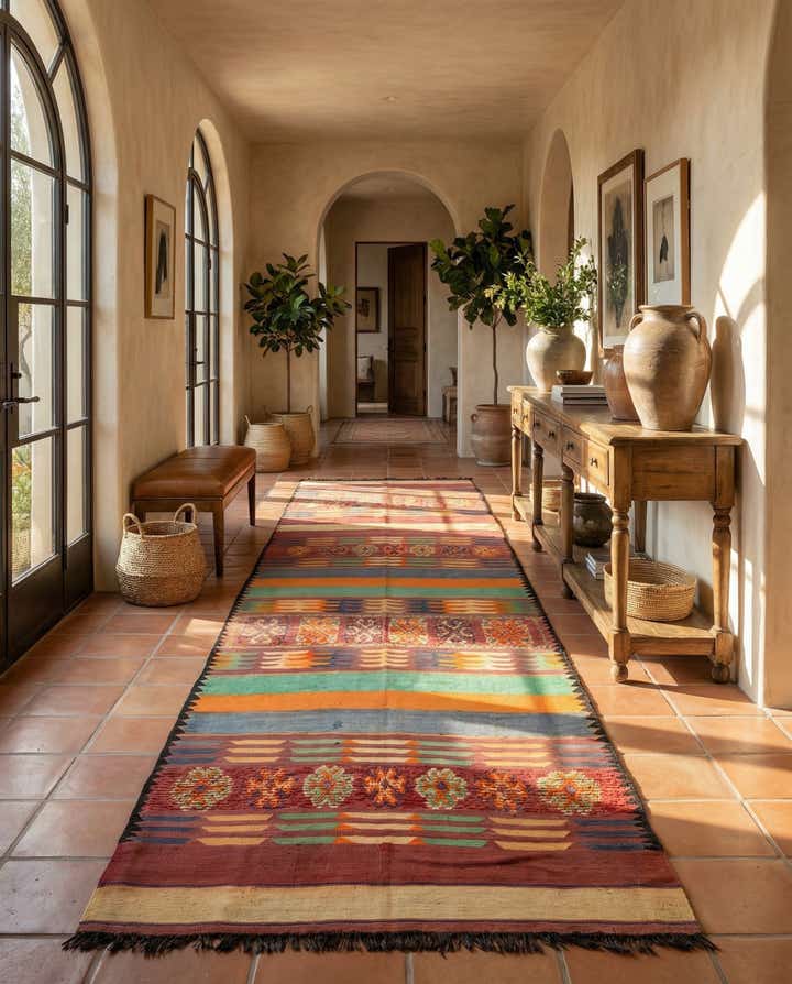 5' 9 x 13' Hand Knotted Moroccan Wool Runner Rug